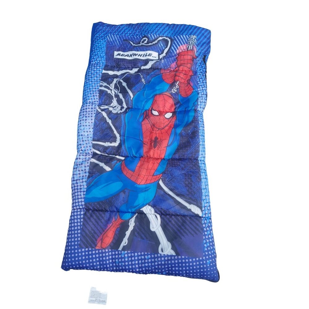 Spiderman Youth Sleeping Bag 57 1/2" x 28 1/2" VGC